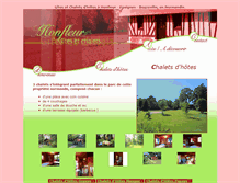 Tablet Screenshot of gites-chalets-honfleur.com